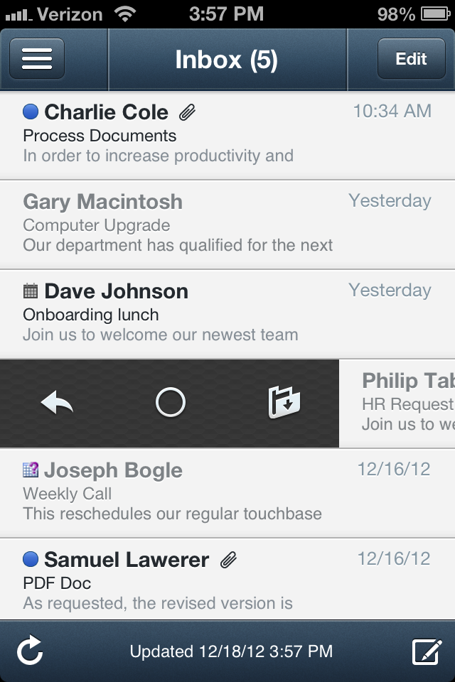Mail+ for Outlook iPhone Mail+ for Outlook iPhone